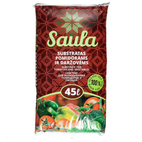 Торф'яний субстрат для овочів Saula Remix 4 ph 5.5 - 6.5, 45 л Торф'яний субстрат для овочів Saula Remix 4 ph 5.5 - 6.5, 45 л