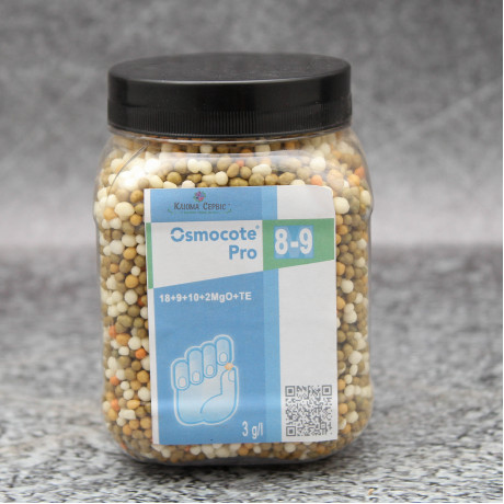 Удобрение Osmocote Pro 8-9 m 18+9+10+2MgO+TE, 250 гр ПЭТ