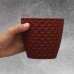 Горшок для цветов Elit Ротанг 0.75 л, бордовый