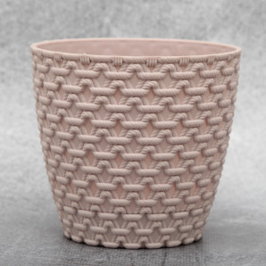 Горщик для квітів Elit Ротанг 0.75 л, лавандовий