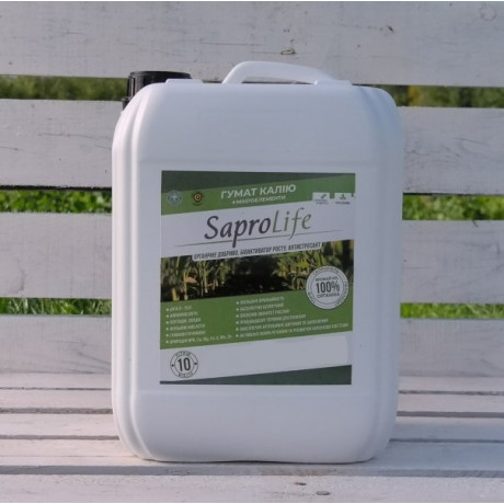 Гумат калия SaproLife гумат калия+микроэлементы, 10 л Гумат калия SaproLife гумат калия+микроэлементы, 10 л