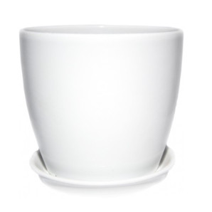 Керамічний горщик для квітів Shynkar Сонет, 0.5 л, білий Керамічний горщик для квітів Shynkar Сонет, 0.5 л, білий