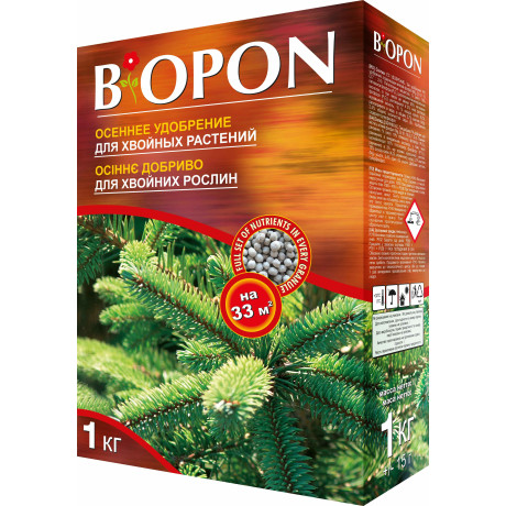 Добриво мінеральне для хвойних Biopon, 1 кг