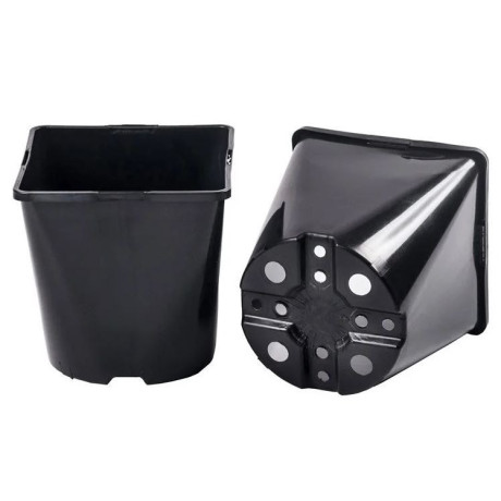 Горшок квадратный округлый 2 л (14х14х14 см) Donkwiat