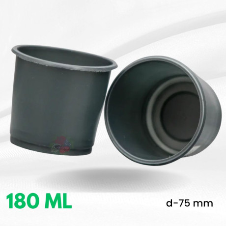 Стаканчики для рассады 180 мл d-7.5 см, без перфорации (мягкие) Стаканчики для рассады 180 мл d-7.5 см, без перфорации (мягкие)