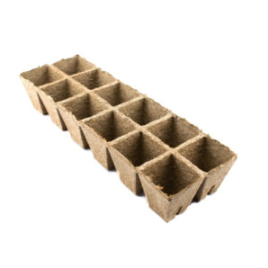 Торф'яна касета Rich Land, 6х6 см (12 осередків) Торф'яна касета Rich Land, 6х6 см (12 осередків)