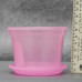 Вазон дренажний Алеана 9,0*6,5 см., рожевий (без підставки)