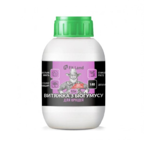 Витяжка із біогумусу для орхідей Fit Land, 0.6 л