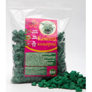 Камені декоративні зелені, 0,5 кг Камені декоративні зелені, 0,5 кг