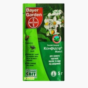 Інсектицид Конфідор Максі 70% в.г., 5 гр Інсектицид Конфідор Максі 70% в.г., 5 гр