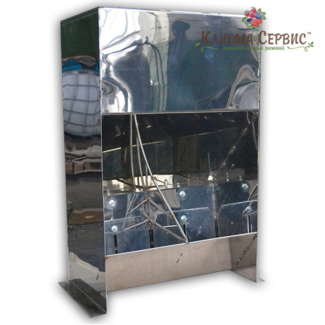 Кормушка для свиней, 2 секционная (5-15 голов) нержавейка