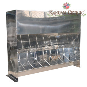 Кормушка для поросят 6 секций (нержавейка) Кормушка для поросят 6 секций (нержавейка)