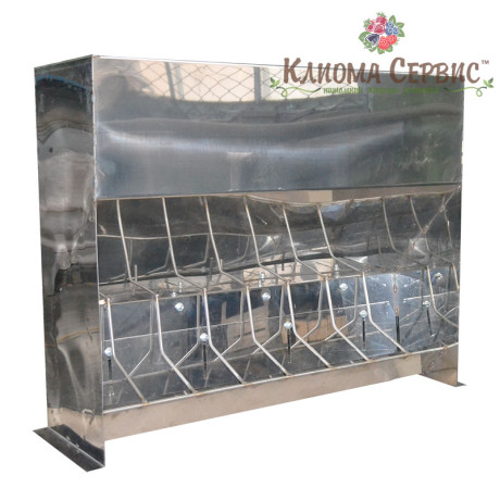 Кормушка для поросят 6 секций (нержавейка)