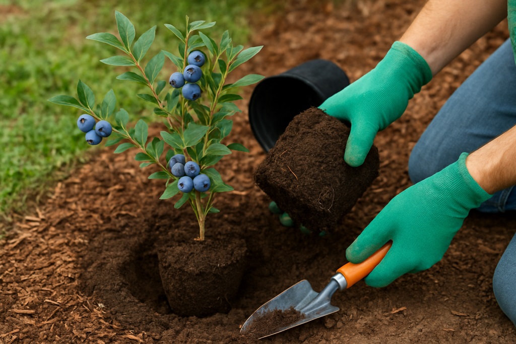 Полноценное цветение голубики начинается на 4-6 год после посадки.