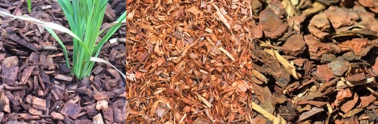Деревна тріска чудово підходить для мульчування клумб.