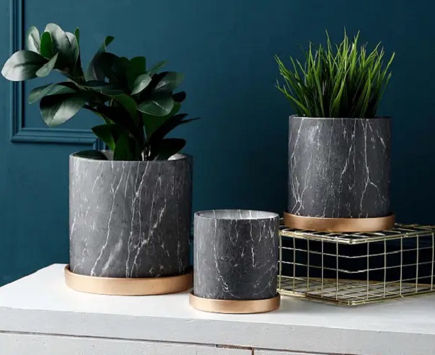 Чтобы подчеркнуть красоту замиокулькаса, следует выбрать для него подходящий горшок.